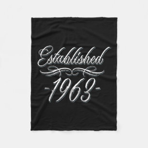 61 Jahre alt Tattoo Lover Geburtsjahr 1963 61. Geb Fleecedecke