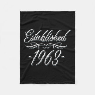 61 Jahre alt Tattoo Lover Geburtsjahr 1963 61. Geb Fleecedecke