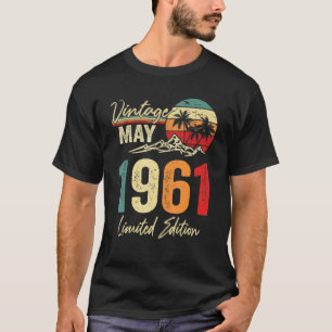 61 Jahre alt Vintag Mai 1961 61. Geburtstag T-Shirt