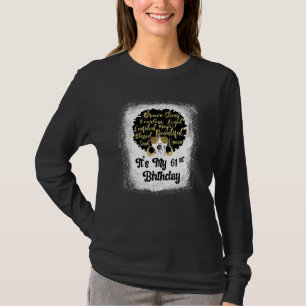 61 Jahre alter Leopard Melanin Girl Es ist mein Ge T-Shirt