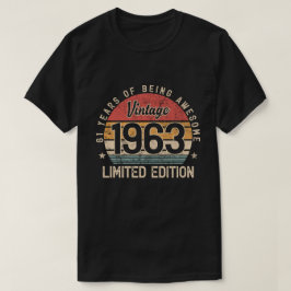 61 Jahre altes Geschenk, 1963 Limited Edition 61.  T-Shirt