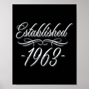 61-jähriger Tattoo-Liebhaber Geburtsjahr 1963 61. Poster