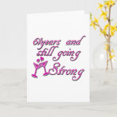 61. Jahrjahrestag Karte (Gelbe Blume)