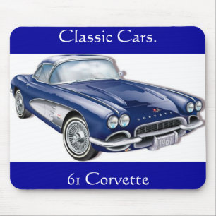 61CorvetteGlitzie, 61 Corvette, Classic Cars. Mousepad