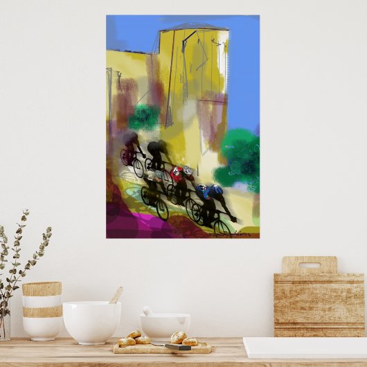 62110 Radrennen Poster (Küche)