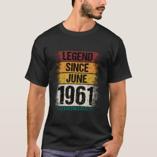 62 Geborener Juni 1961 62Nd Dekoration T-Shirt
