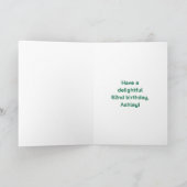 62. Geburtstag: Fun Rainbow #, Individuelle Name & Karte (Innenseite)