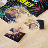 62. Geburtstag: Fun Rainbow #, Individuelle Name + Puzzle (Seite)