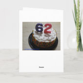 62. Geburtstag Karte (Rückseite)
