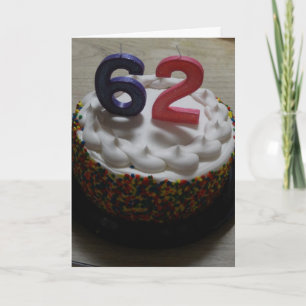 62. Geburtstag Karte