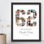 62. Geburtstag Nr. 62 Custom Foto Collage Poster<br><div class="desc">Feiern Sie den 62. Geburtstag mit diesem personalisierten 62 Foto Collage Poster. Dieses individuell gestaltbare Geschenk eignet sich auch für Hochzeitsfeiern. Es ist eine großartige Möglichkeit, wertvolle Erinnerungen aus Ihrer Hochzeit und Ihrem verheirateten Leben zu zeigen. Das Poster enthält eine Collage von Fotos, die diese besonderen Momente erfassen, und kann...</div>