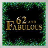 62. Geburtstag Poster (Vorne)