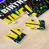 62. Geburtstag — Spaß, farbenfrohe Musiksymbole &  Puzzle (Seite)