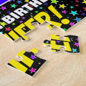 62. Geburtstag — Spaß, farbenfrohe Sternenweltenmu Puzzle (Seite)