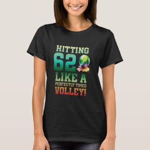 62. Geburtstag Tennis 62 Jahre Alter Tennisspieler T-Shirt
