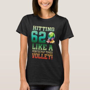 62. Geburtstag Tennis 62 Jahre Alter Tennisspieler T-Shirt