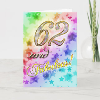 62. Geburtstags-Party Einladung