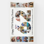 62. Geburtstagsfeier Nummer 62 Fotocollage Banner (Vertikal)