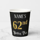 62. Geburtstagsparty - Extravagantes Drehbuch, Imi Pappbecher (Rückseite)