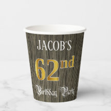 62. Geburtstagsparty - Imitate Gold & Imitate Wood