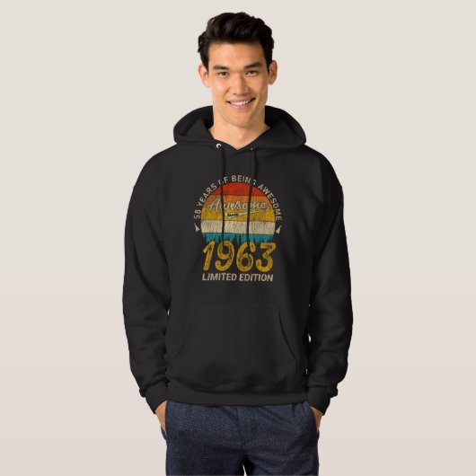 62 Jahre alt 1963 Retro Phantastisch 62. Geburtsta Hoodie (Vorne ganz)