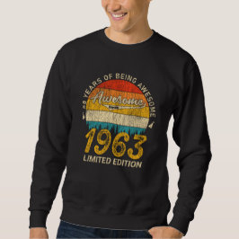 62 Jahre alt 1963 Retro Phantastisch 62. Geburtsta Sweatshirt