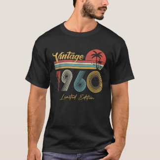 62 Jahre alt Vintag 1960 Limited Edition 62. Gebur T-Shirt