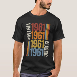 62 Jahre alt Vintag 1961 62. Geburtstagsdekoration T-Shirt