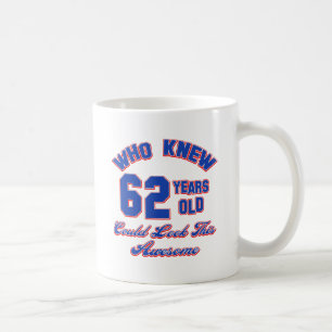 62 Jahre alte Geburtstagsentwürfe Kaffeetasse
