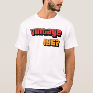 62 Jahre alte Geschenke Männer Frauen Vintag 1962 T-Shirt