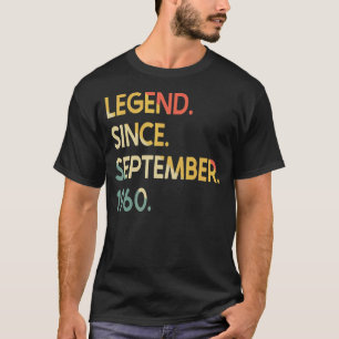 62 Jahre alte Legende seit September 1960 62. Birt T-Shirt