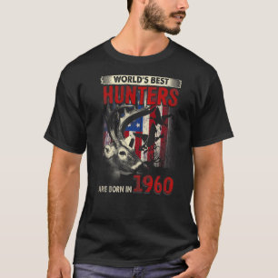 62 Jahre alter Hirschjäger Geboren 1960 62. Geburt T-Shirt