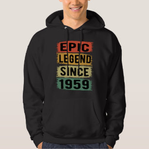 62 Jahre alter Tag 1959 Epische Legende 63. Geburt Hoodie