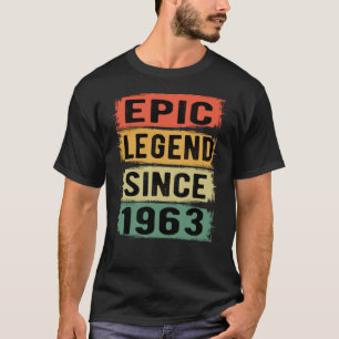 62 Jahre alter Tag 1963 Epische Legende 62. Geburt T-Shirt