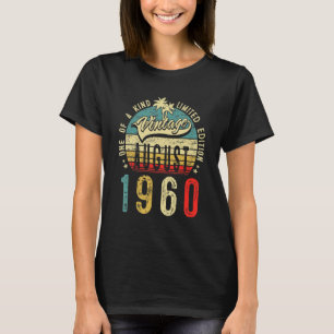 62 Jahre alter Vintager August 1960 62. Geburtstag T-Shirt