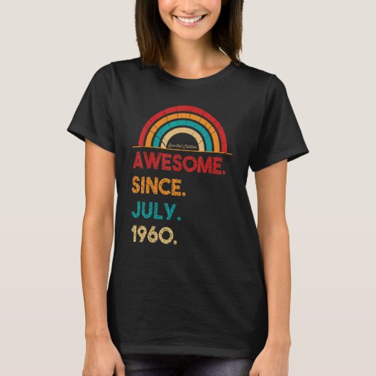 62 Jahre Phantastisch seit Juli 1960 62. Geburtsta T-Shirt (Vorderseite)