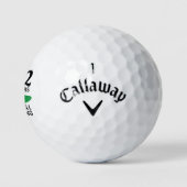 62 Jahre und immer noch schwingend Sonne 62. Gebur Golfball (Logo)