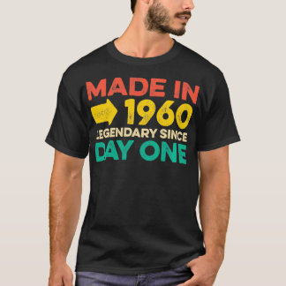 62-jährige Männer Frauen Geboren 1960 Geburtstagsg T-Shirt