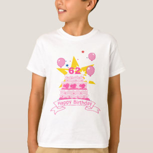 62-jähriger Geburtstagskuchen T-Shirt