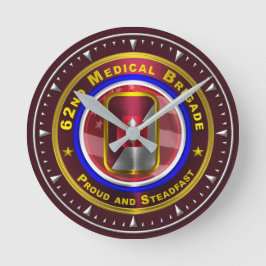 62. Medizinische Brigade Runde Wanduhr