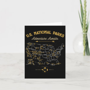 62 National Parks Map Geschenke Uns Park Vintag Ca Karte
