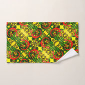 62 Rote Gecko Handtücher SET (Handtuch)