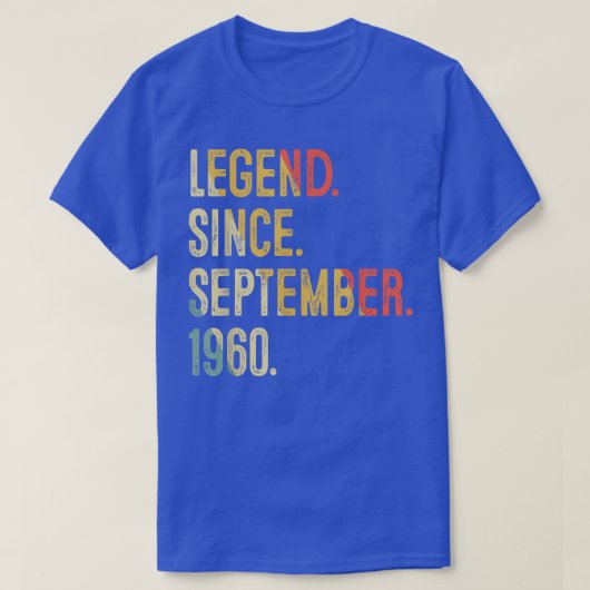 62 Years Old Ohrs 62nd Birthday Legend Since Siebe T-Shirt (Design vorne)