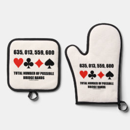 635.013.559.600 Gesamtzahl der möglichen Brückenan Ofenhandschuh & Topflappen-Set