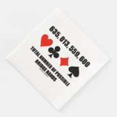 635.013.559.600 Gesamtzahl der möglichen Brückenan Serviette (Ecke)