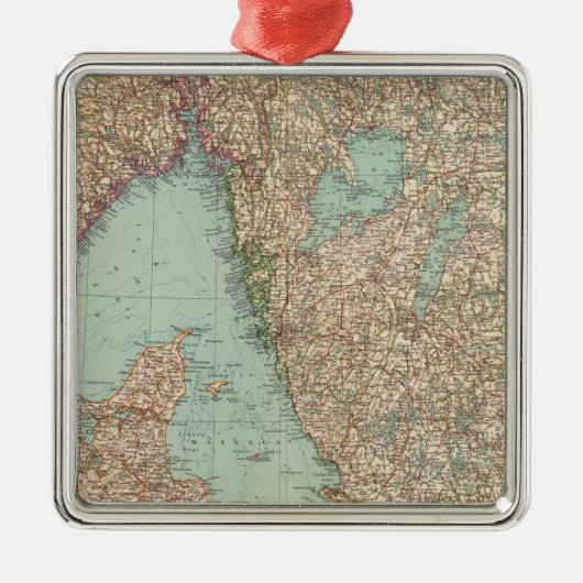 6364 Schweden, Südnorwegen Ornament Aus Metall (Vorne)