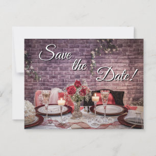 6371-Braut- und Hochzeitstisch Postkarte