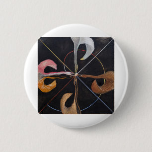 6386-Hilma af Klint Gruppe IX SUW Der Schwan Nr.7 Button