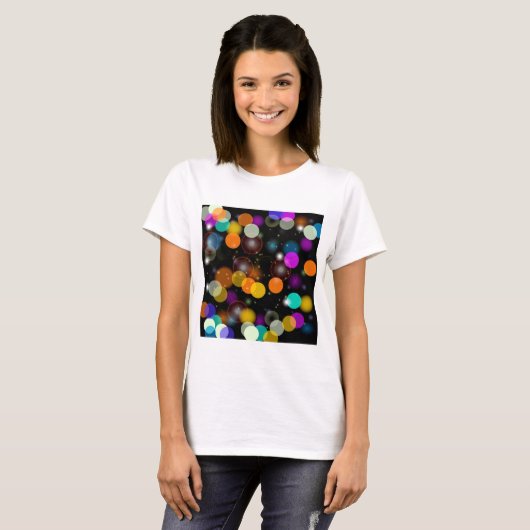6391Farbenfrohe Lichter T-Shirt (Vorne ganz)
