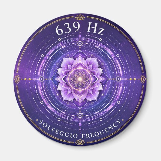 639 Hz Solfeggio-Frequenz-Magnet Magnet (Vorne)